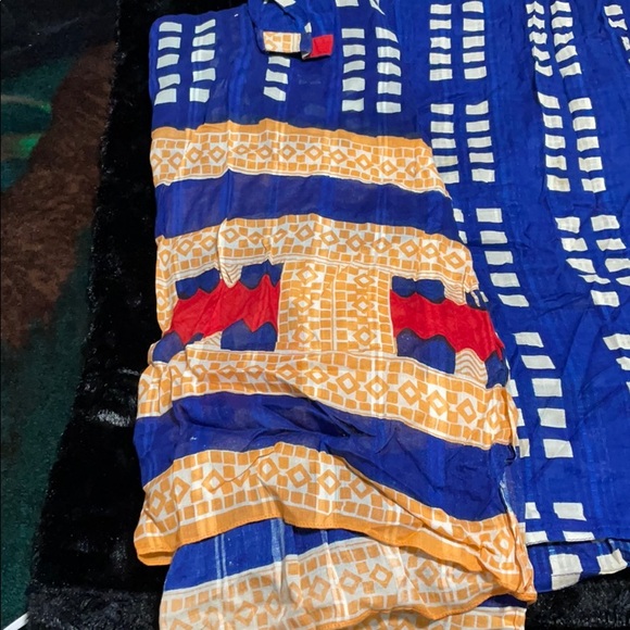 blue & orange shalwar kameez - Picture 4 of 4